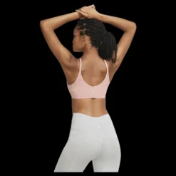 Sale Nike Indy Luxe Yoga Bra Novelty Pink/Beige Vit