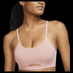Sale Nike Indy Luxe Yoga Bra Novelty Pink/Beige Vit