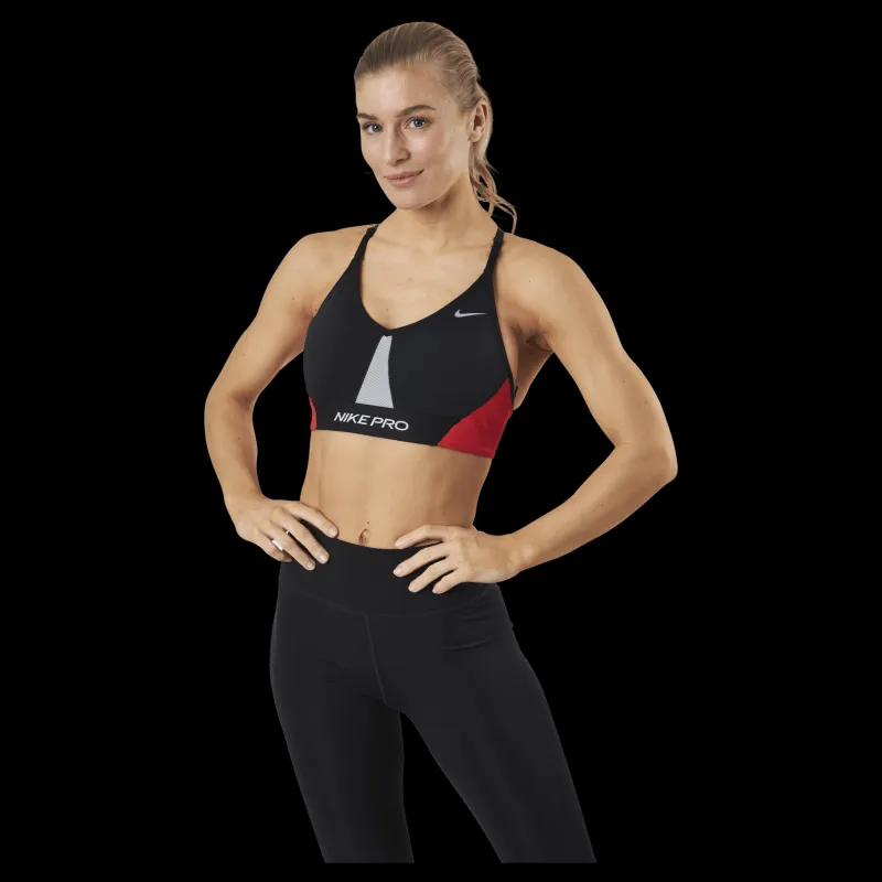 Nike Indy Pro CLN Bra White/Black Svart