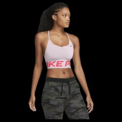 Outlet Nike Indy Pro Long Line Bra Silver/Red Vit