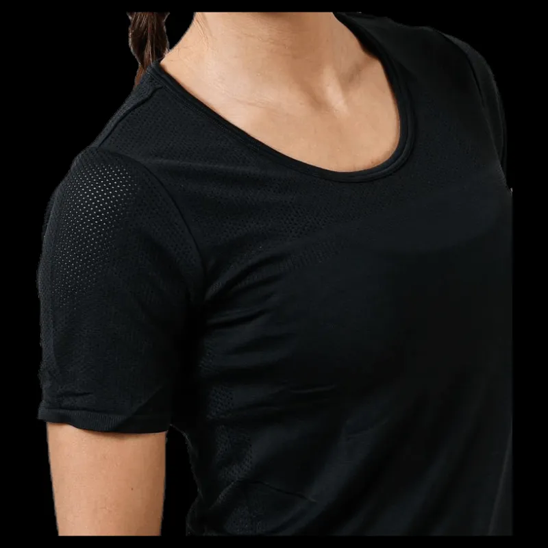 Clearance Nike Infinite Top SS Black Svart