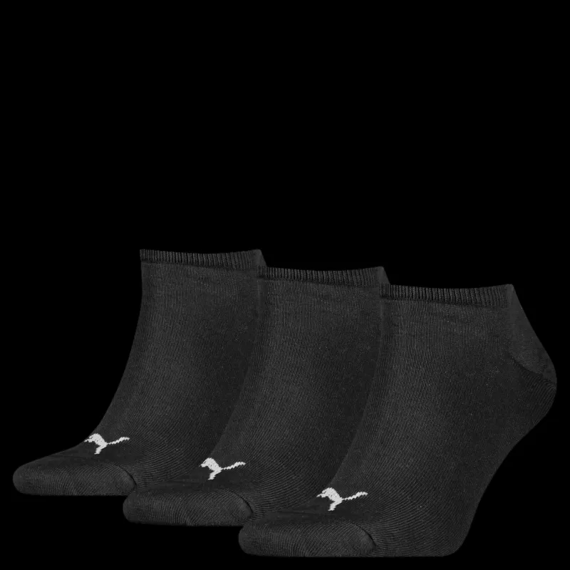 Puma Invisible Sneaker 3-Pack Black Svart New