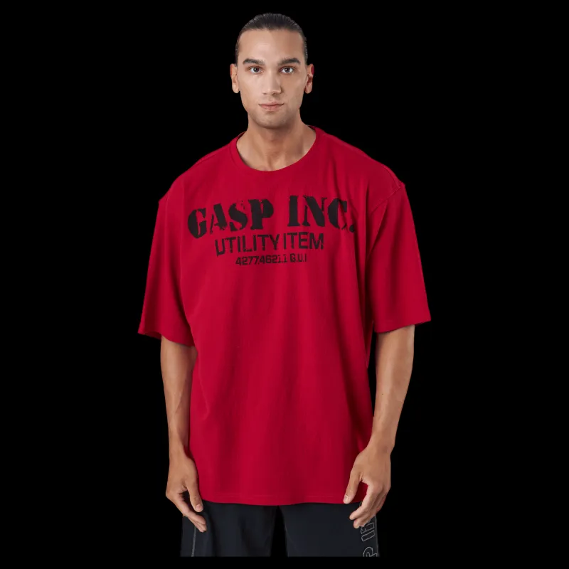 Outlet GASP Iron Thermal Tee Chili Red Röd