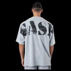 Discount GASP Iron Thermal Tee Grey Melange Grå