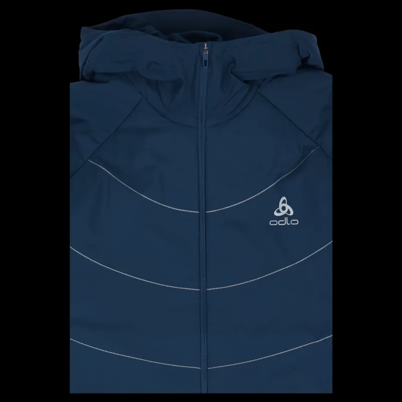 Odlo Jacket Run Easy S-thermic Blue Wing Teal Blå Sale