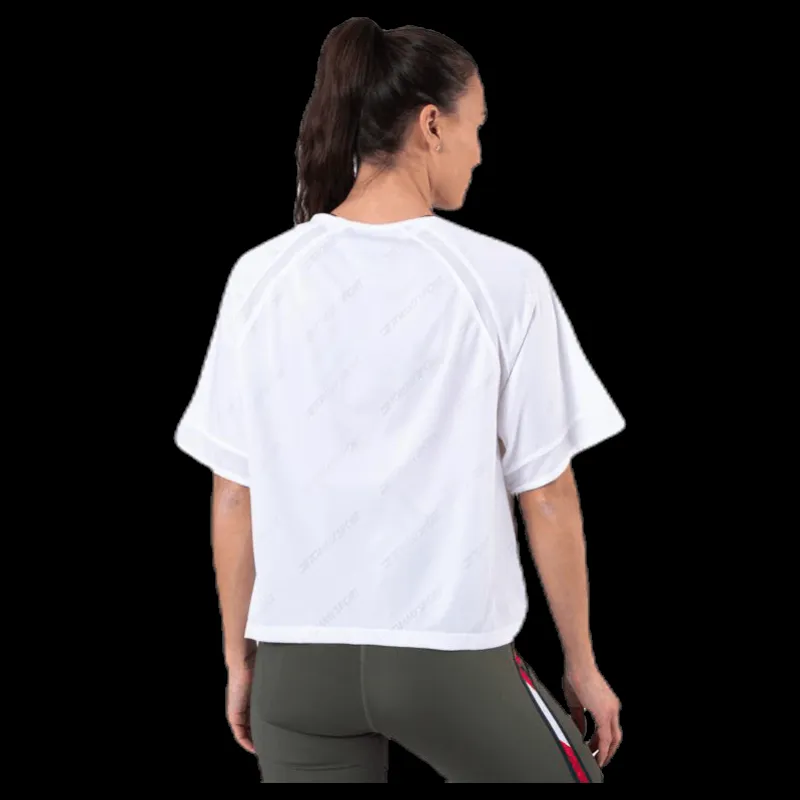 Hot Tommy Hilfiger Sport Jacquard Performance Boxy Top White Vit