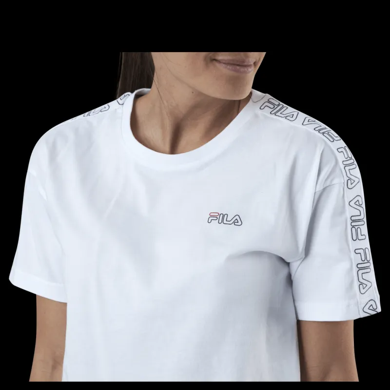 Clearance Fila Jakena Taped Tee White Vit