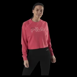 Outlet Fila Jamina Cropped Crew Sweat Pink Rosa