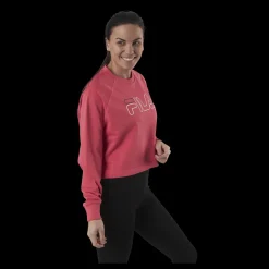 Outlet Fila Jamina Cropped Crew Sweat Pink Rosa