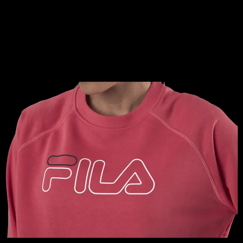 Outlet Fila Jamina Cropped Crew Sweat Pink Rosa