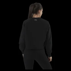Fila Jamina Cropped Crew Sweat Black Svart