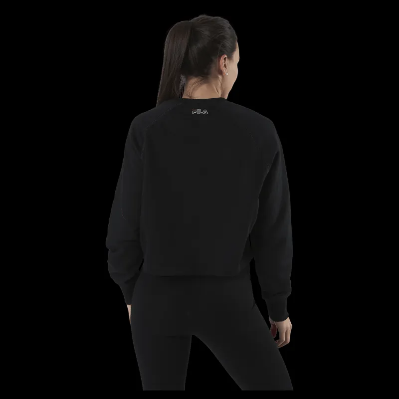 Fila Jamina Cropped Crew Sweat Black Svart