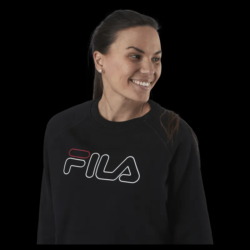 Fila Jamina Cropped Crew Sweat Black Svart