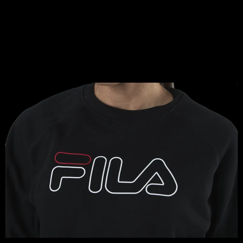 Fila Jamina Cropped Crew Sweat Black Svart