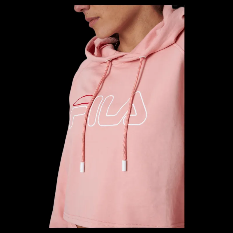 Fila Jana Cropped Hoody Pink Rosa New