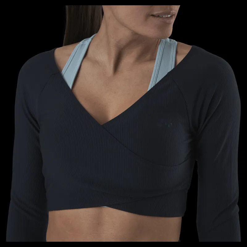 Discount Only Play Jana Ls Train Crop Top Blue Blå
