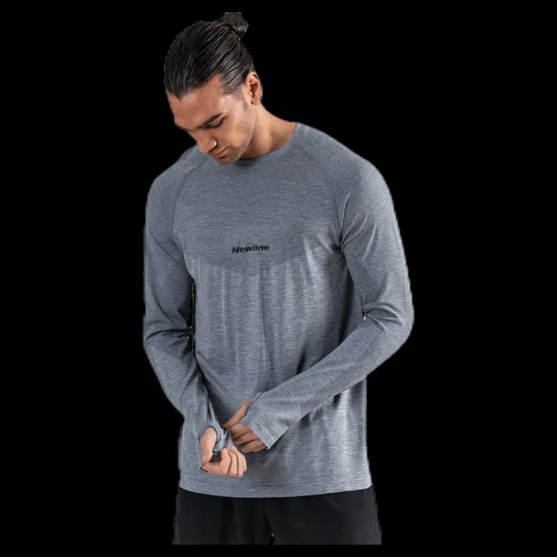 Sale Newline Jaquard Shirt Grey Grå