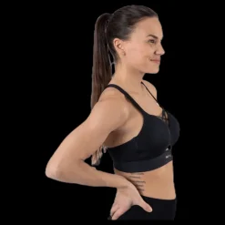 New Only Play Jayda Metallic Sports Bra Black Svart