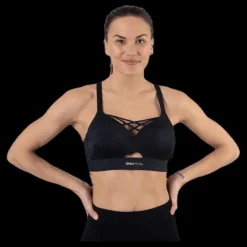 New Only Play Jayda Metallic Sports Bra Black Svart