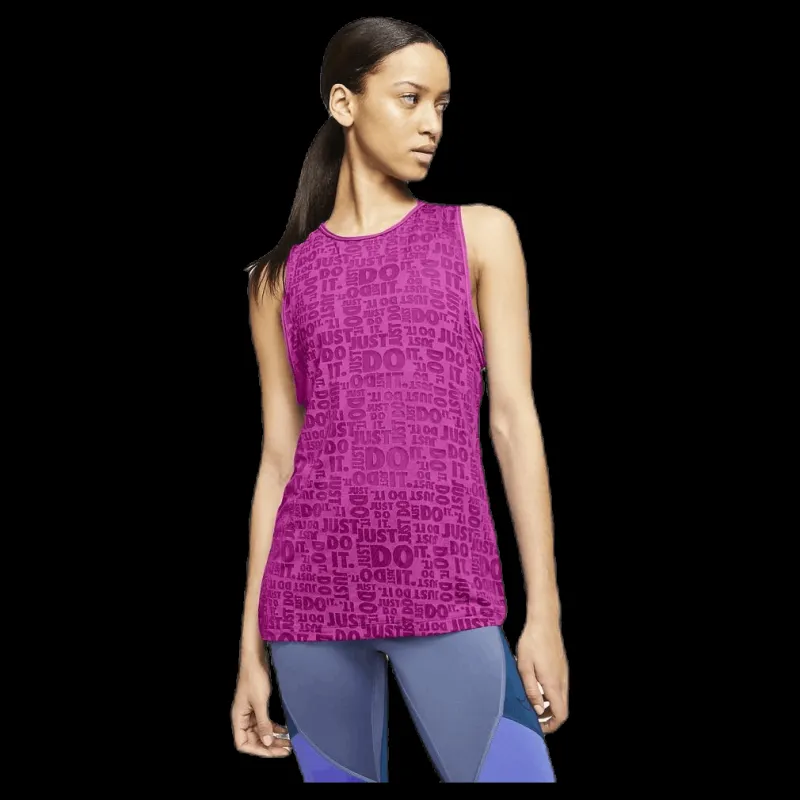 Nike JDI Burnout Tank Pink/White Lila Hot