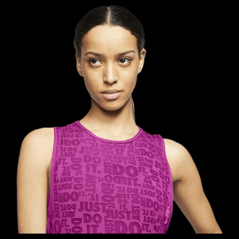 Nike JDI Burnout Tank Pink/White Lila Hot