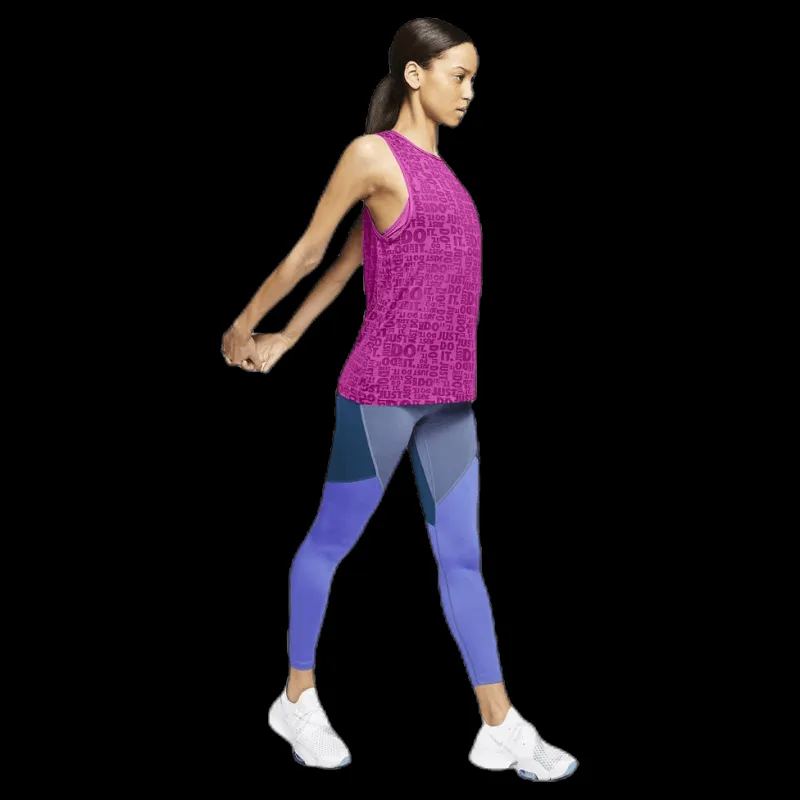 Nike JDI Burnout Tank Pink/White Lila Hot