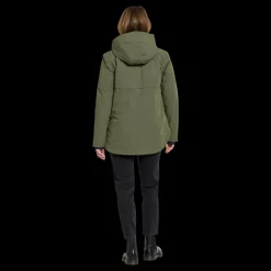 Didriksons Jennie Wns Jkt Deep Green Grå
