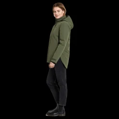 Didriksons Jennie Wns Jkt Deep Green Grå