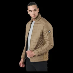 Jack & Jones Jjeace Spring Puffer Collar Sn Elmwood Beige Clearance