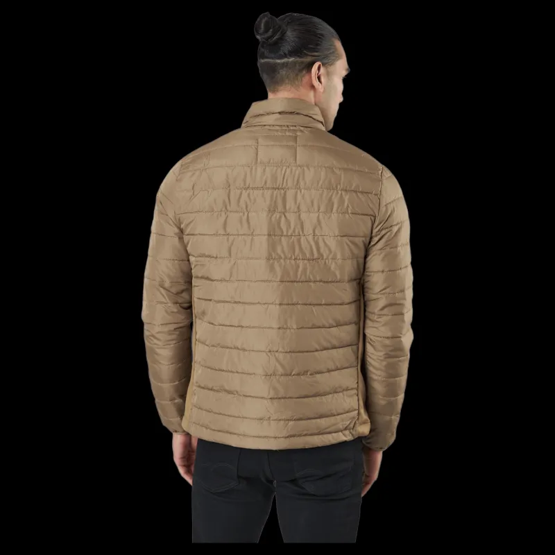 Jack & Jones Jjeace Spring Puffer Collar Sn Elmwood Beige Clearance
