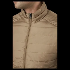 Jack & Jones Jjeace Spring Puffer Collar Sn Elmwood Beige Clearance