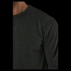 Clearance Jack & Jones Jjebasic Knit Crew Neck Forest Night Svart