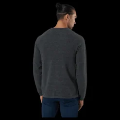 Discount Jack & Jones Jjehill Knit Crew Neck Dark Grey Melange Grå