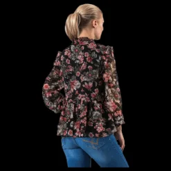 Pieces Joan Ls Top Black Svart Online
