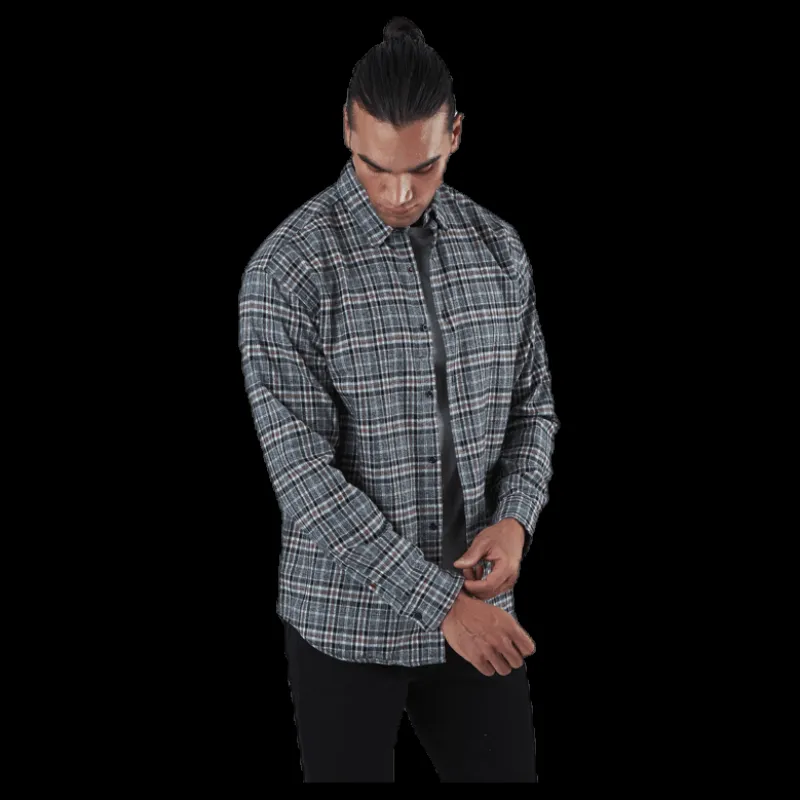 Jack & Jones Johnny Shirt Ls Blue Blå