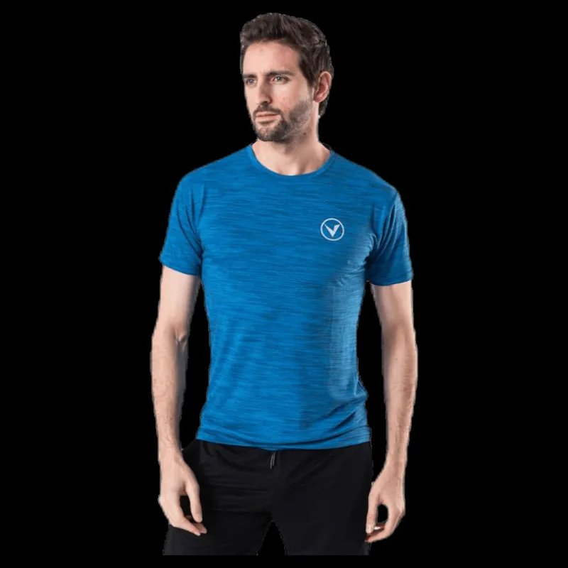 Virtus Joker Melange S/S Tee Blue Blå Hot