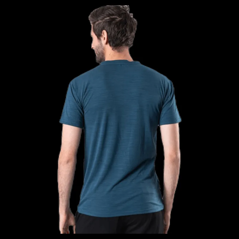 Virtus Joker Melange S/S Tee Blue Blå Sale