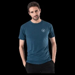 Virtus Joker Melange S/S Tee Blue Blå Sale