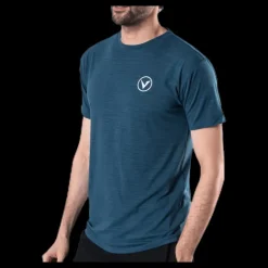 Virtus Joker Melange S/S Tee Blue Blå Sale