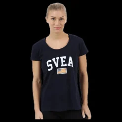 Svea Josefin Tee Blue Blå Discount