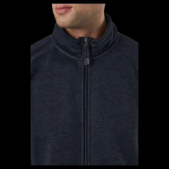 Sale Jack & Jones Jprblumarlon Sweat Zip High Ne Seaborne Blå