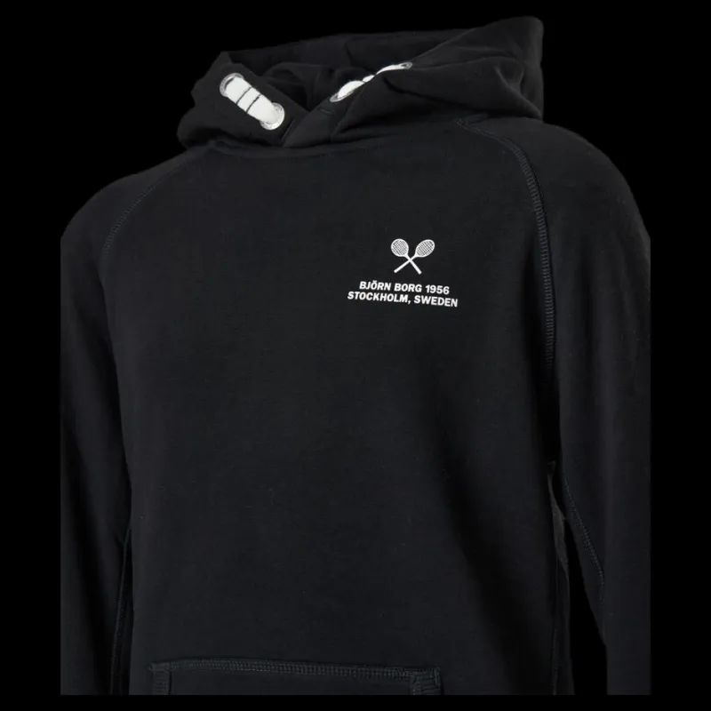 Björn Borg Jr Borg Sport Hoodie Black Svart Outlet