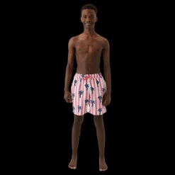 Björn Borg Jr Loose Kenny Swimshorts Pink/Blue Rosa och Blå Hot