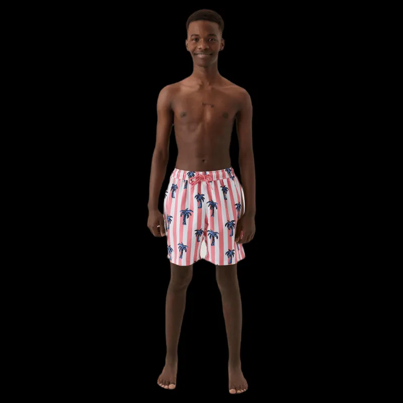 Björn Borg Jr Loose Kenny Swimshorts Pink/Blue Rosa och Blå Hot