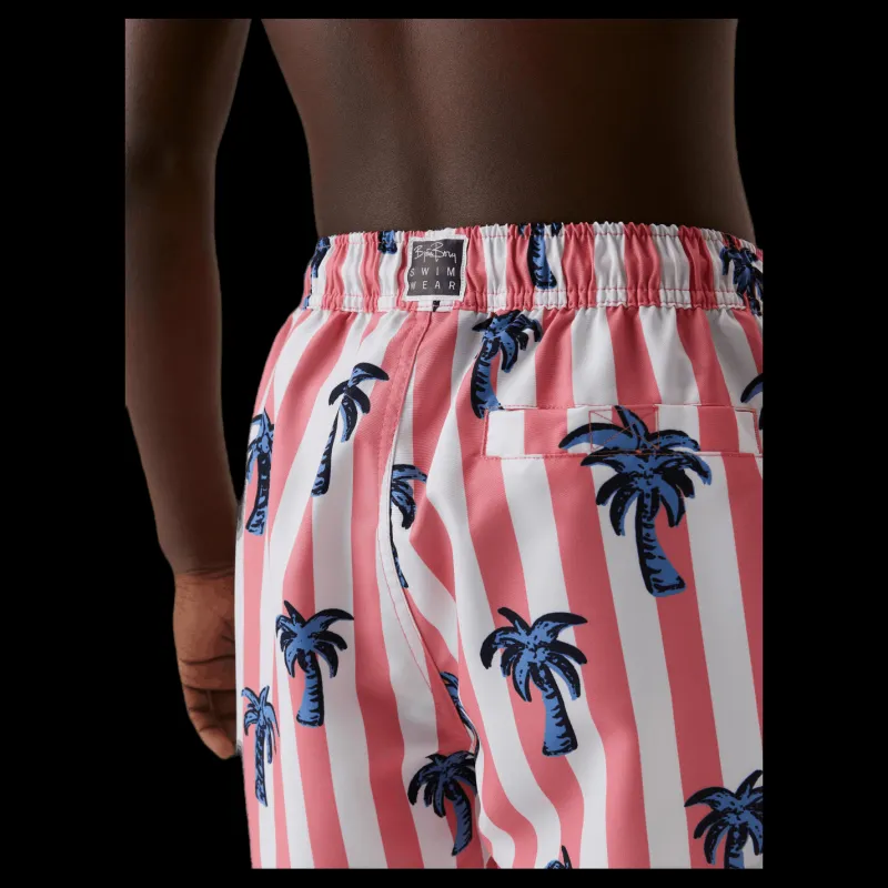 Björn Borg Jr Loose Kenny Swimshorts Pink/Blue Rosa och Blå Hot