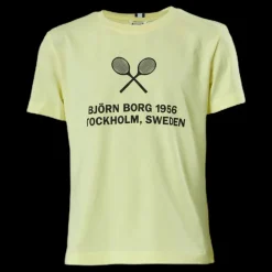 New Björn Borg Jr Sport Borg Tee Yellow Gul