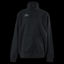 Discount Kappa Jr Sweat FZ, Omni Black Svart