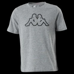 Kappa Jr. T-Shirt S/S, Cromen Black/Grey Svart och Grå