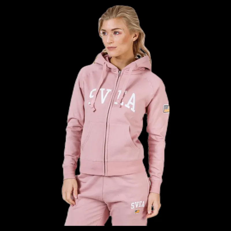 Clearance Svea Judit Zip Hood Pink Rosa