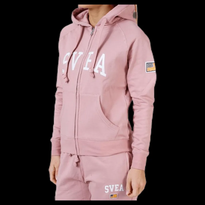Clearance Svea Judit Zip Hood Pink Rosa